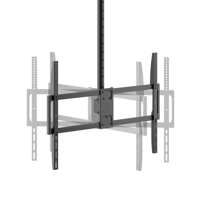 Soporte de techo resistente ajustable en altura de 50 a 100 pulgadas y capacidad de carga de 80 kg