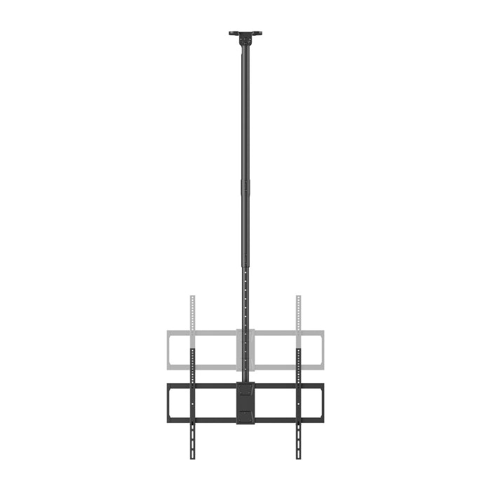 Soporte de techo resistente ajustable en altura de 50 a 100 pulgadas y capacidad de carga de 80 kg
