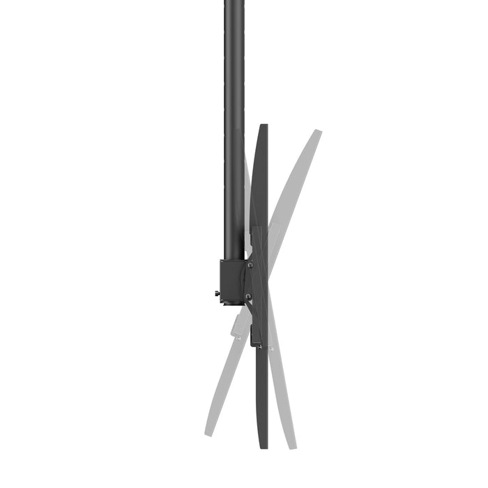 Soporte de techo resistente ajustable en altura de 50 a 100 pulgadas y capacidad de carga de 80 kg