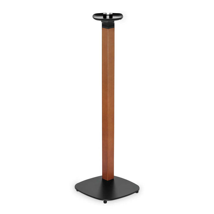 Soporte de diseño escandinavo para altavoces Sonos One, One SL y PLAY:1 – Base de madera/metal con gestión de cables y amortiguación de vibraciones.