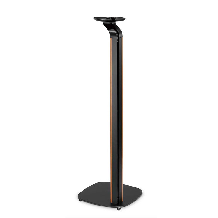 Soporte de diseño escandinavo para altavoces Sonos One, One SL y PLAY:1 – Base de madera/metal con gestión de cables y amortiguación de vibraciones.