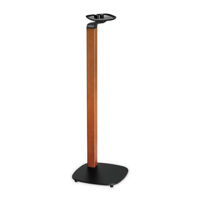 Soporte de diseño escandinavo para altavoces Sonos One, One SL y PLAY:1 – Base de madera/metal con gestión de cables y amortiguación de vibraciones.