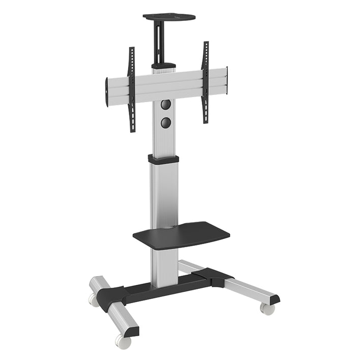 Wolff Mount TV stevige verrijdbare vloersteun |Universeel |Aluminium |Schermen tot 70 inch |Hoogte 210cm