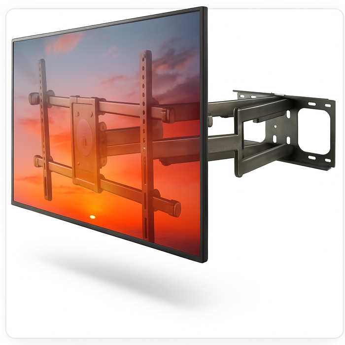 Wolff Mount TV Muurbeugel 37 t/m 90 inch voor Samsung | 63 cm uit de muur | Draaibaar | 60 kilo |VESA 600x400