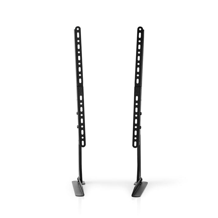 Nedis Soporte Fijo para Escritorio para Pantallas de 13-70 Pulgadas | Máximo 50 kg | Ajuste Flexible de Altura | Compatible con VESA | Acero | Negro