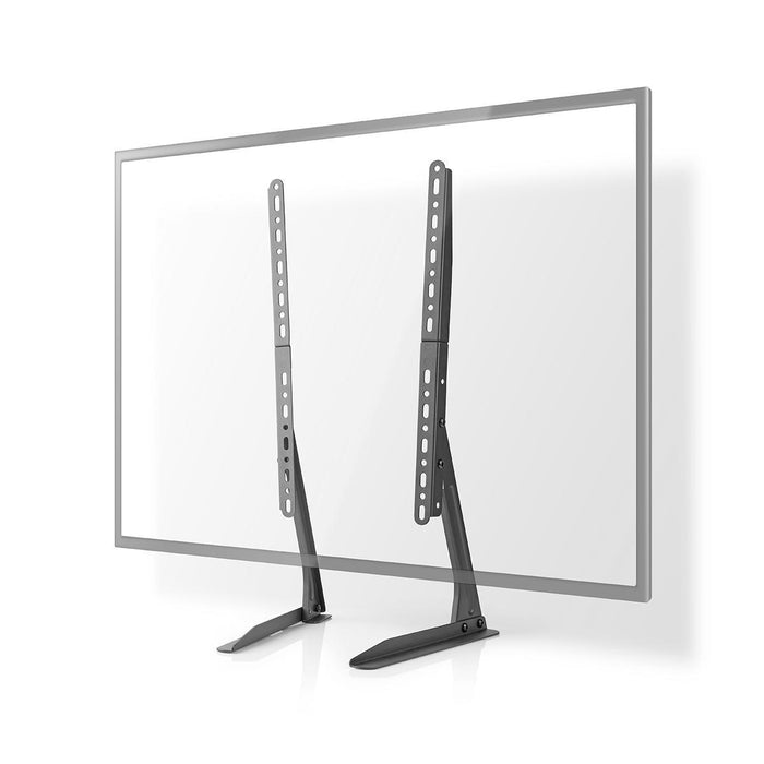 Nedis Soporte Fijo para Escritorio para Pantallas de 13-70 Pulgadas | Máximo 50 kg | Ajuste Flexible de Altura | Compatible con VESA | Acero | Negro
