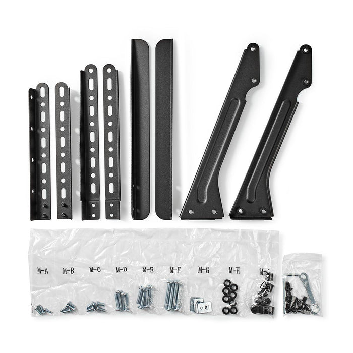 Nedis Soporte Fijo para Escritorio para Pantallas de 13-70 Pulgadas | Máximo 50 kg | Ajuste Flexible de Altura | Compatible con VESA | Acero | Negro