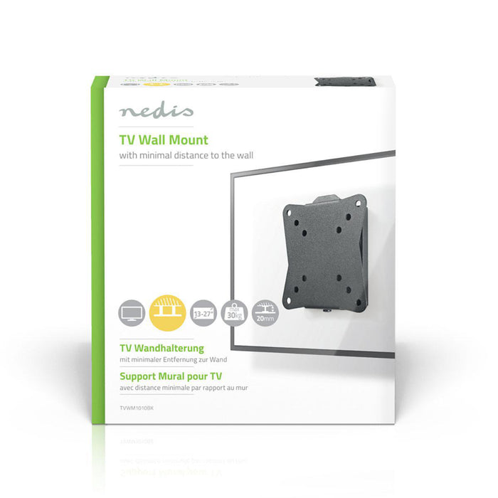 Soporte de pared fijo para TV | 13 - 27" | Máx. 30 kg |20 mm de distancia a la pared