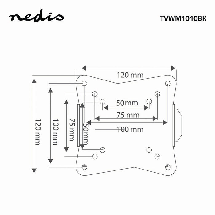 Soporte de pared fijo para TV | 13 - 27" | Máx. 30 kg |20 mm de distancia a la pared