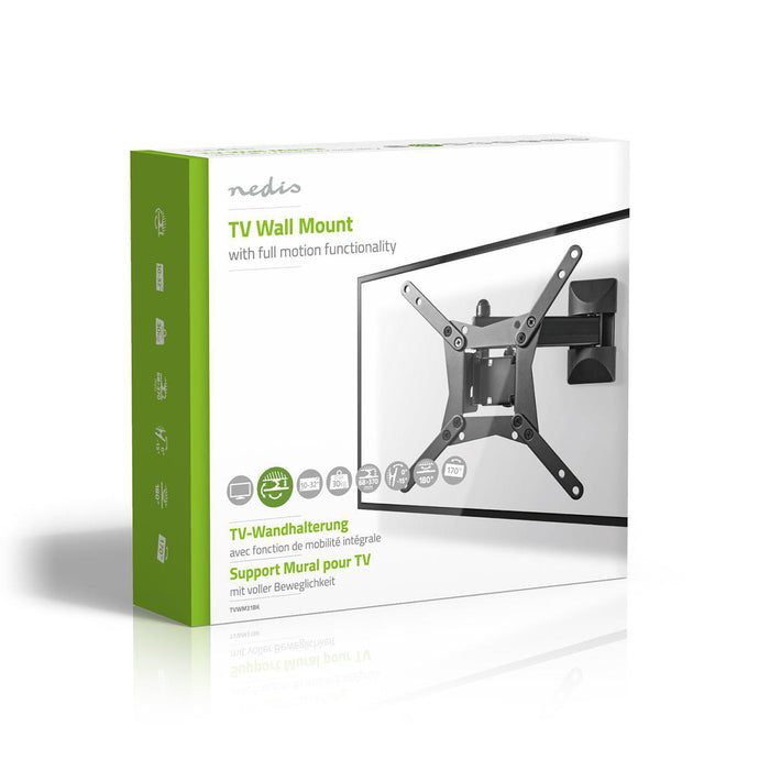 Soporte de pared para televisor de movimiento completo | 10 - 32" | Máx. 30 kg |
