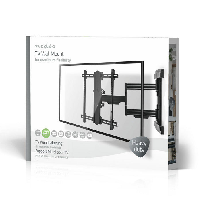 Soporte de pared para televisor de movimiento completo | 37 - 80" | Máx. 50 kg | 3 puntos de bisagra