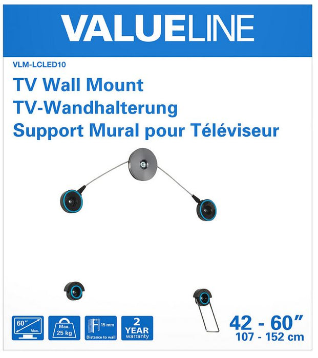 Soporte de pared para televisor LED para pantallas de hasta 55 pulgadas