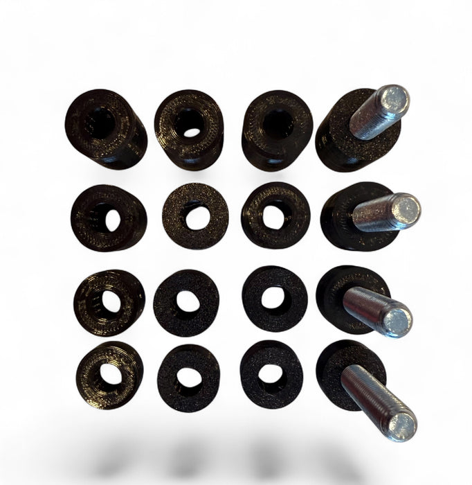 Wolff Mount Spacer-set – Afstandshouders voor TV-beugel M8 – Complete Set met Schroeven 10–25 mm busjes