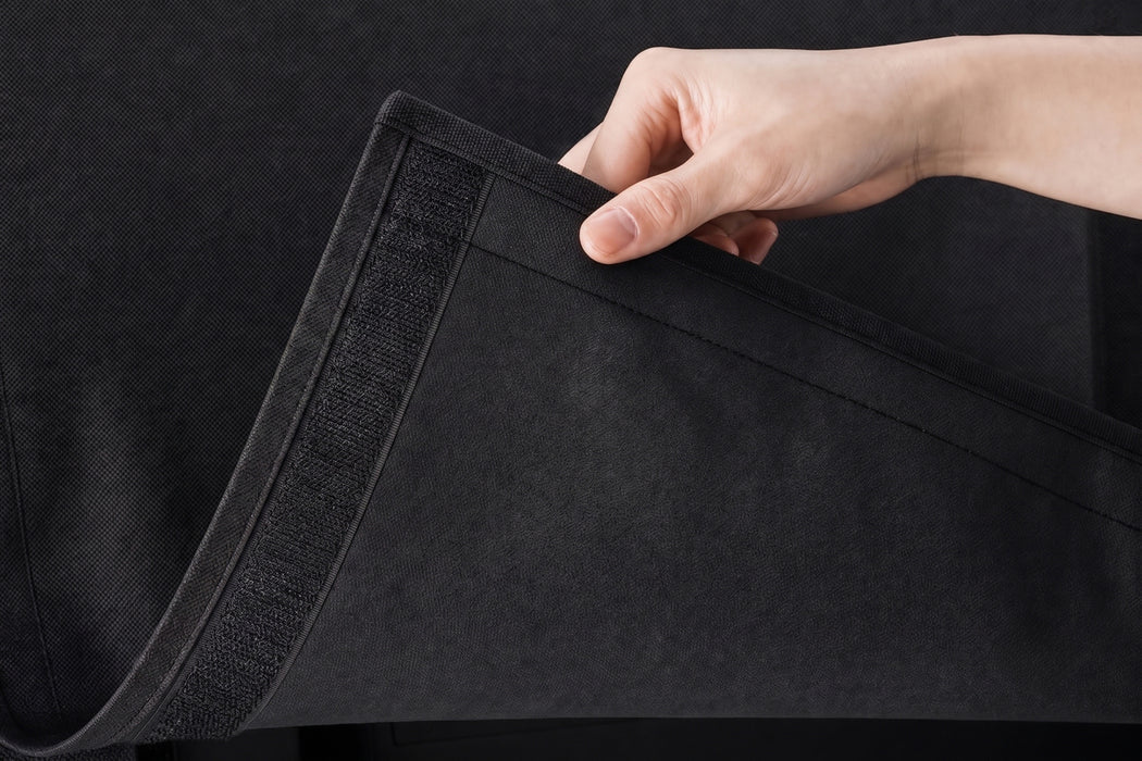 TV-Beschermhoes voor Buiten | 55" - 58" | Uitstekende Kwaliteit Oxford-Doek | Zwart