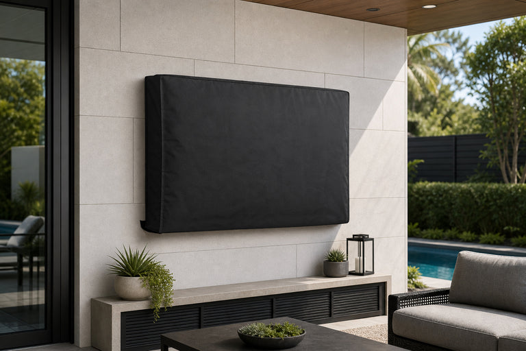 Soportes para TV Ofertas TOP 6: Funda Protectora para TV Exterior | 30" - 32" | Tela Oxford de Excelente Calidad | Compartimento Separado para Mando a Distancia | Negro