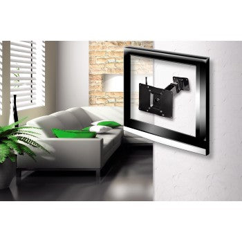 Soporte de pared funcional negro con VESA 200x100