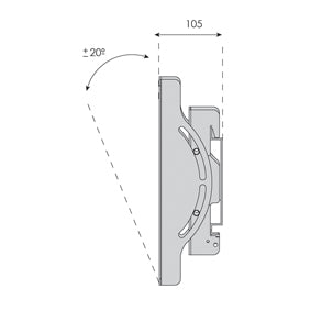 Soporte de televisión inclinable para pantallas de hasta 50 pulgadas