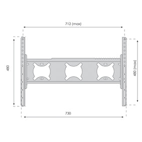 Soporte de televisión inclinable para pantallas de hasta 50 pulgadas