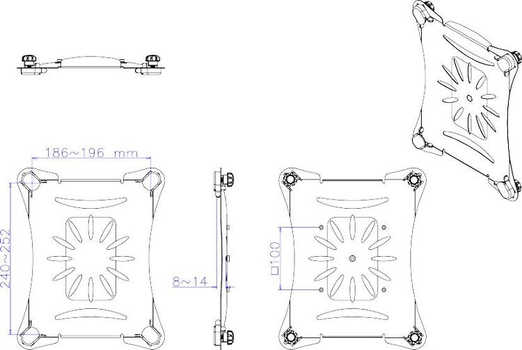 Neomounts TABLET-10 soporte universal para tableta