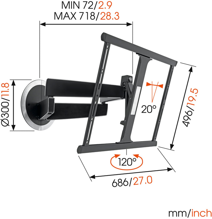 Soporte giratorio para televisor Vogel's DesignMount Next
