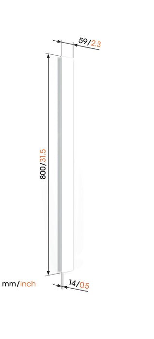 Canaleta para cables Vogel's blanca 80 cm
