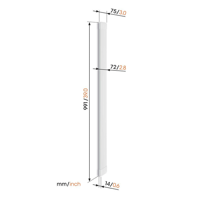Canaleta para cables Vogel's TVA 7000 de 95 cm blanca